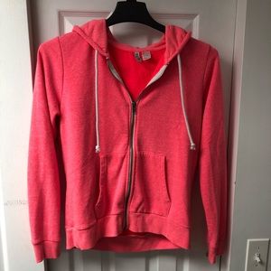 Neon coral H&M hoodie